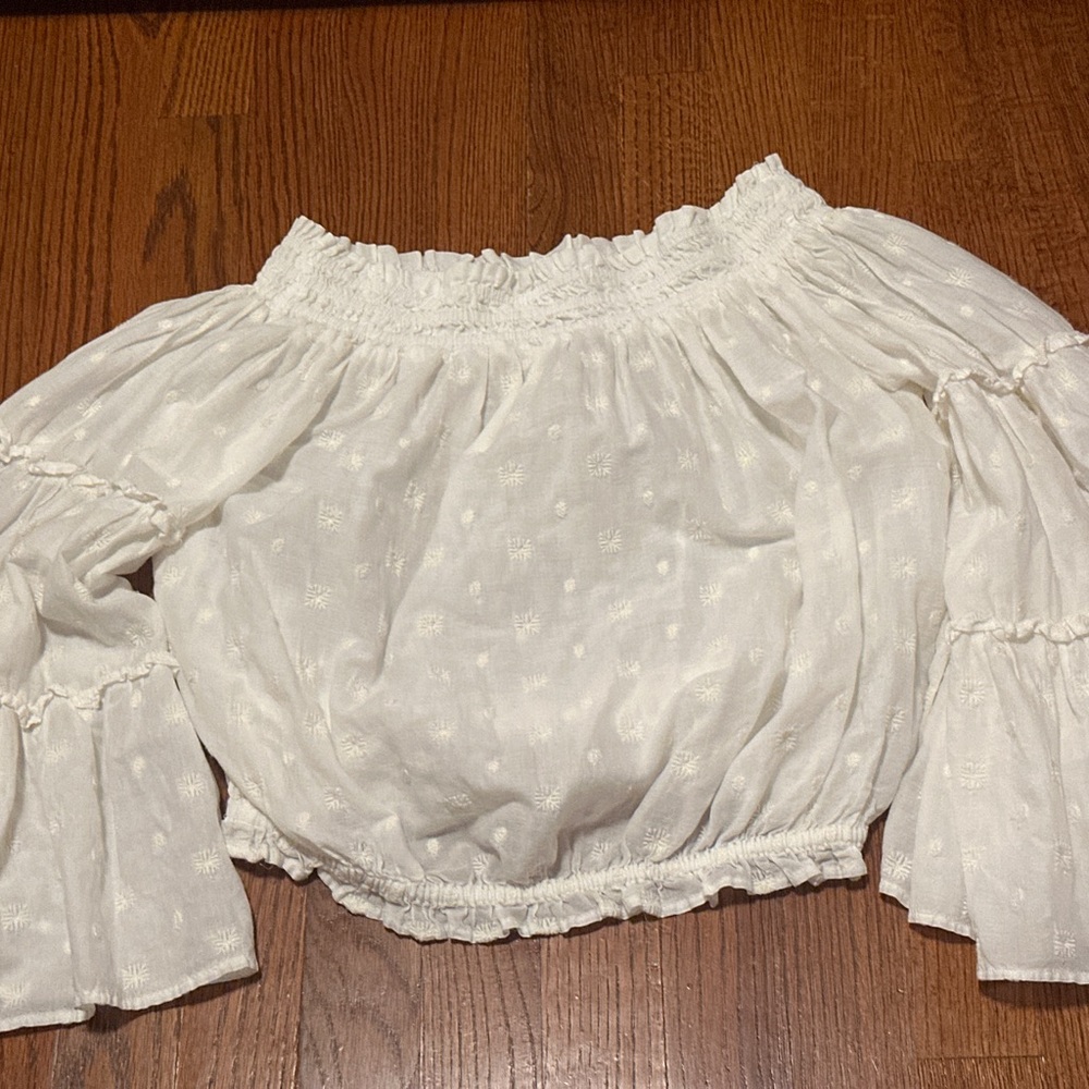 Zara White Blouse with Elegant Design